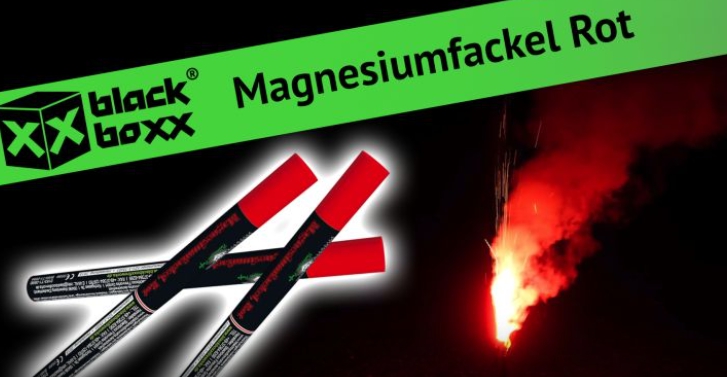 Magnesiumfackel, rot