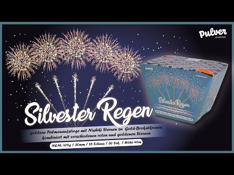 Silvester Regen von Pulver Pyrotechnik